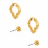 * Kendra Scott Abbie Stud & Huggie Earrings Set In Vintage Gold | Earrings