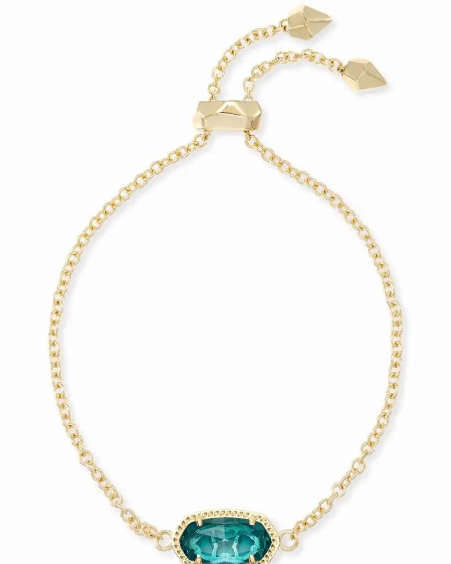 * Kendra Scott Elaina Adjustable Chain Bracelet In London Blue | Bracelets