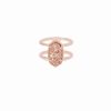 * Kendra Scott Elyse Rose Gold Ring In Rose Gold Drusy | Rings