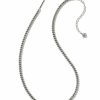 * Kendra Scott Ace Chain Necklace In Vintage Silver | Necklaces