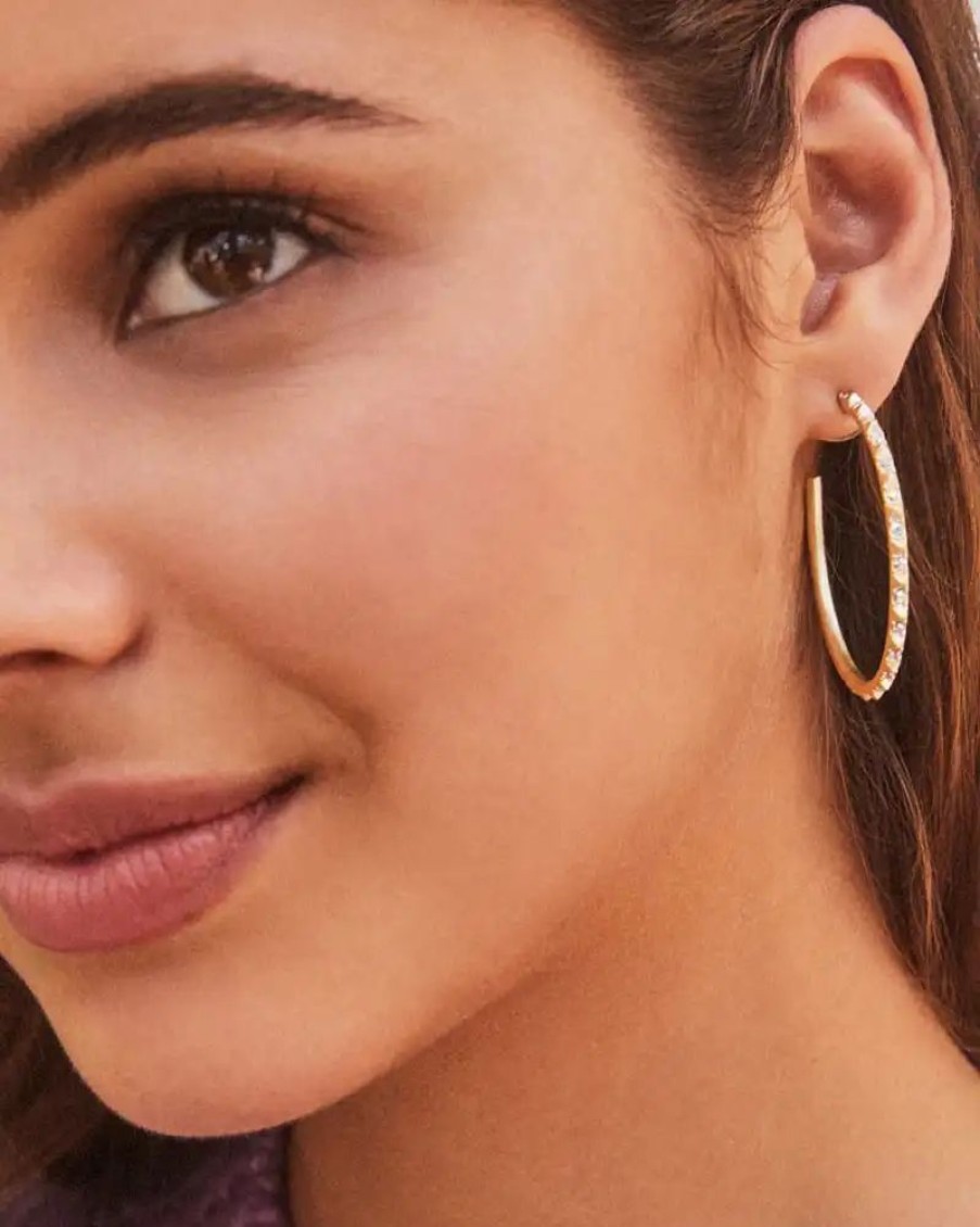 * Kendra Scott Veronica Hoop Earrings In Gold | Earrings