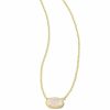 * Kendra Scott Grayson Gold Pendant Necklace In Iridescent Drusy | Necklaces