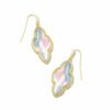 * Kendra Scott Abbie Gold Drop Earrings In Dichroic Glass | Earrings