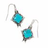 * Kendra Scott Cass Vintage Silver Drop Earrings In Variegated Dark Teal Magnesite | Earrings