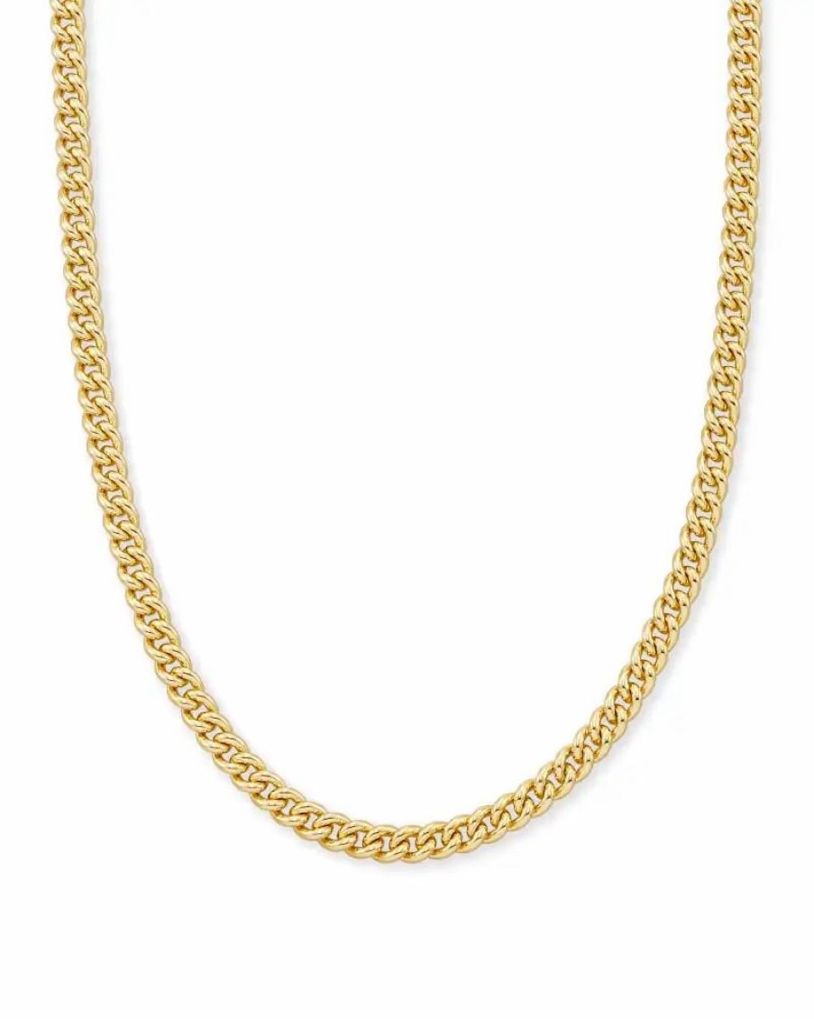 * Kendra Scott Ace Chain Necklace In Gold | Necklaces