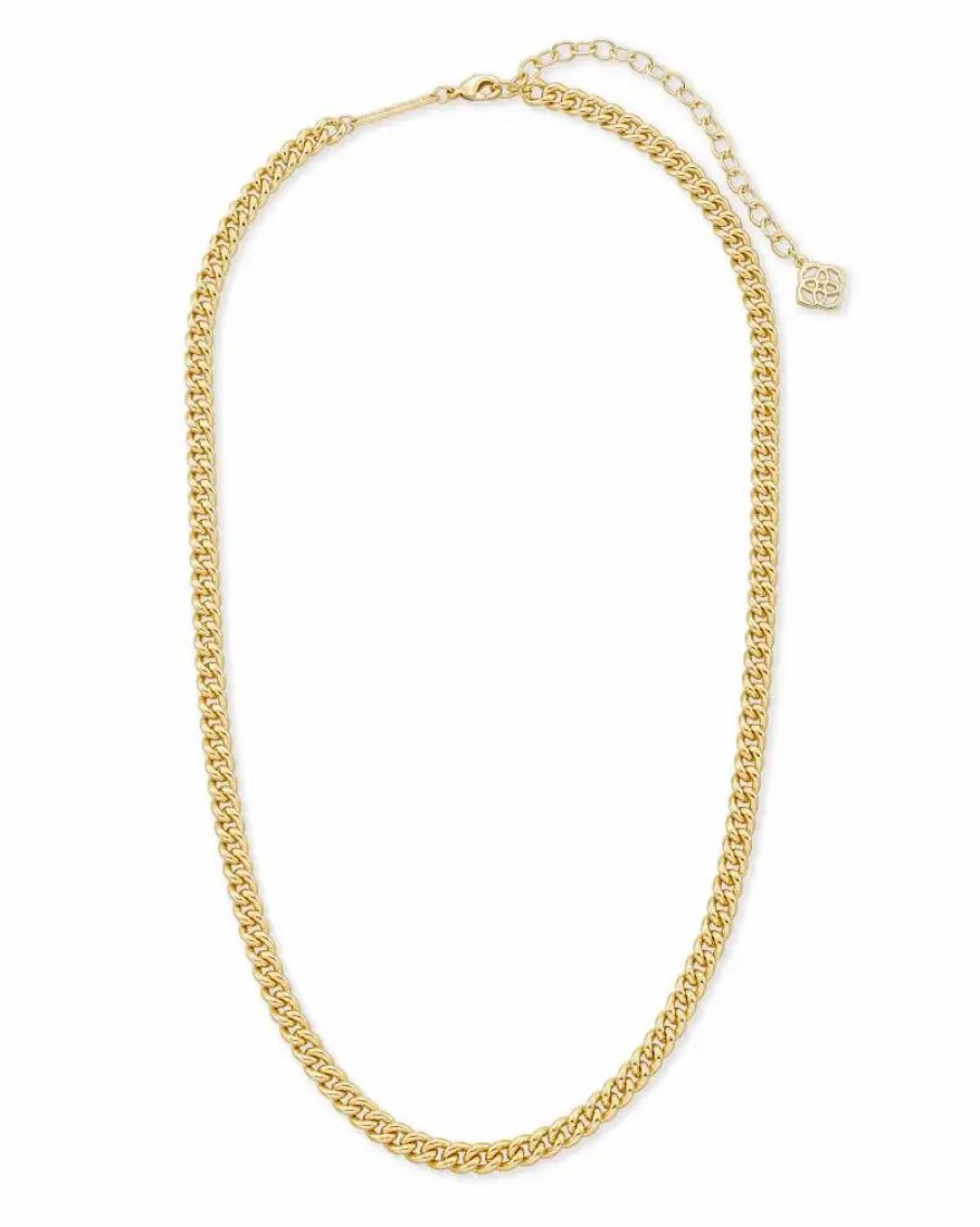 * Kendra Scott Ace Chain Necklace In Gold | Necklaces