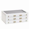 * Kendra Scott Large Antique Brass Jewelry Box In White Lacquer | Home & Accessories