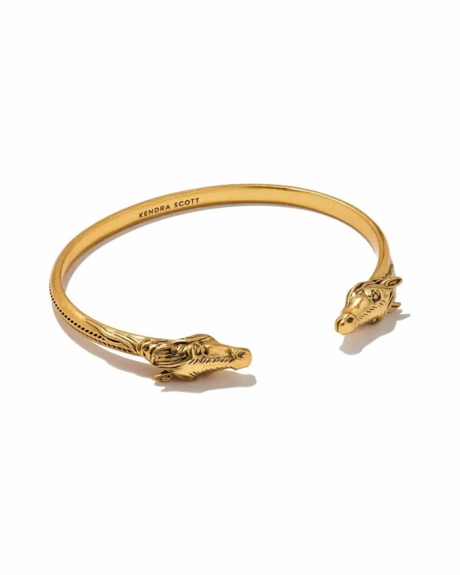 * Kendra Scott Beau Cuff Bracelet In Vintage Gold | Bracelets