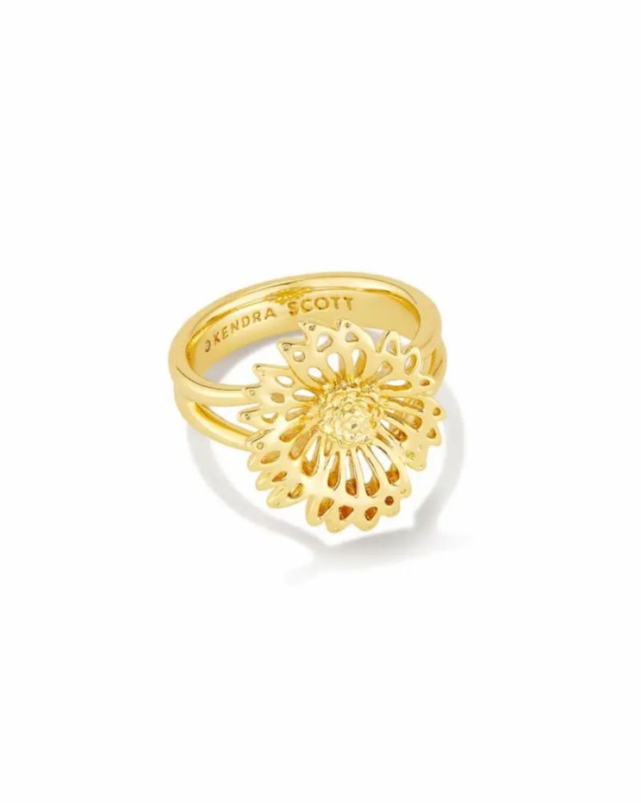 * Kendra Scott Brielle Band Ring In Gold | Rings