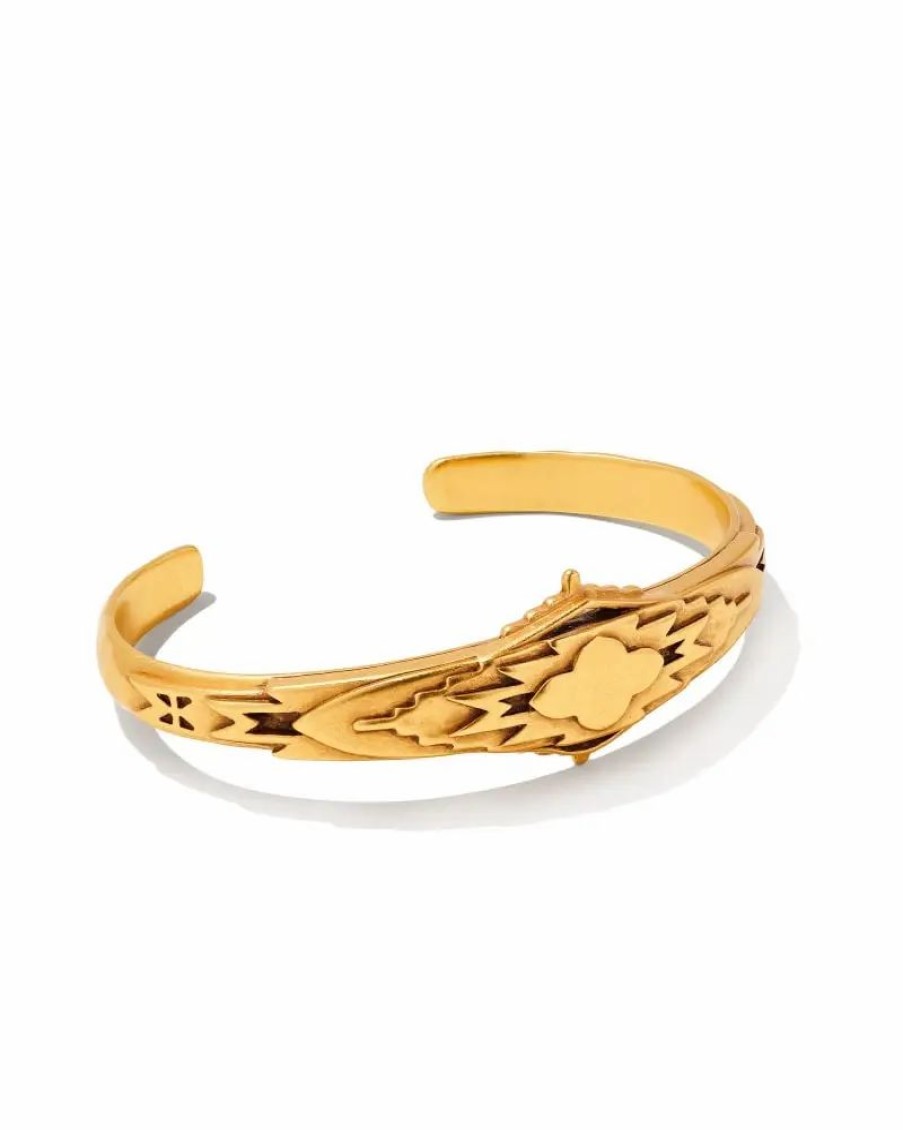 * Kendra Scott Shiva Cuff Bracelet In Vintage Gold | Bracelets