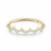 * Kendra Scott Finley 14K Yellow Gold Band Ring In White Diamond | Rings