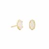 * Kendra Scott Emilie Gold Stud Earrings In Iridescent Drusy | Earrings