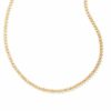 * Kendra Scott Larsan Gold Tennis Necklace In White Crystal | Necklaces