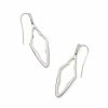 * Kendra Scott Elongated Abbie Open Frame Earrings In Silver | Earrings