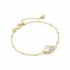 * Kendra Scott Abbie Gold Satellite Chain Bracelet In Dichroic Glass | Bracelets