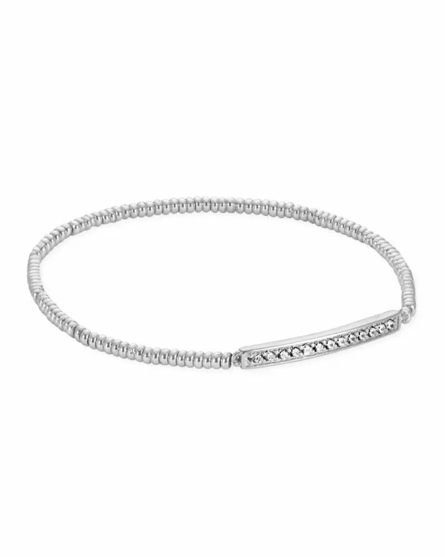 * Kendra Scott Addison Stretch Bracelet In Silver | Bracelets