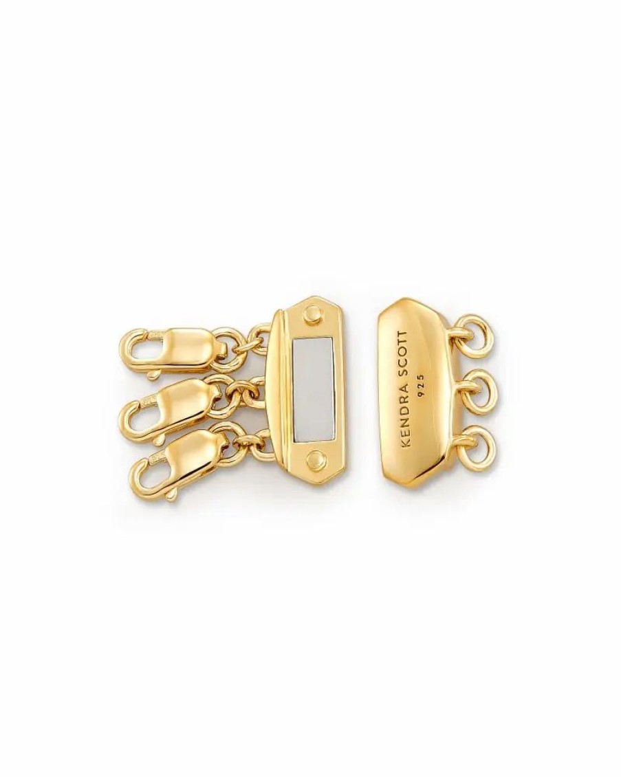 * Kendra Scott Layer It! Necklace Clasp In 18K Yellow Gold Vermeil | Extenders & Converters