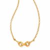 * Kendra Scott Beau Short Pendant Necklace In Vintage Gold | Necklaces