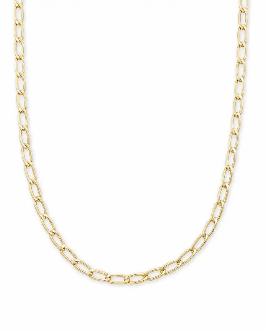 * Kendra Scott Merrick Chain Necklace In Gold | Necklaces