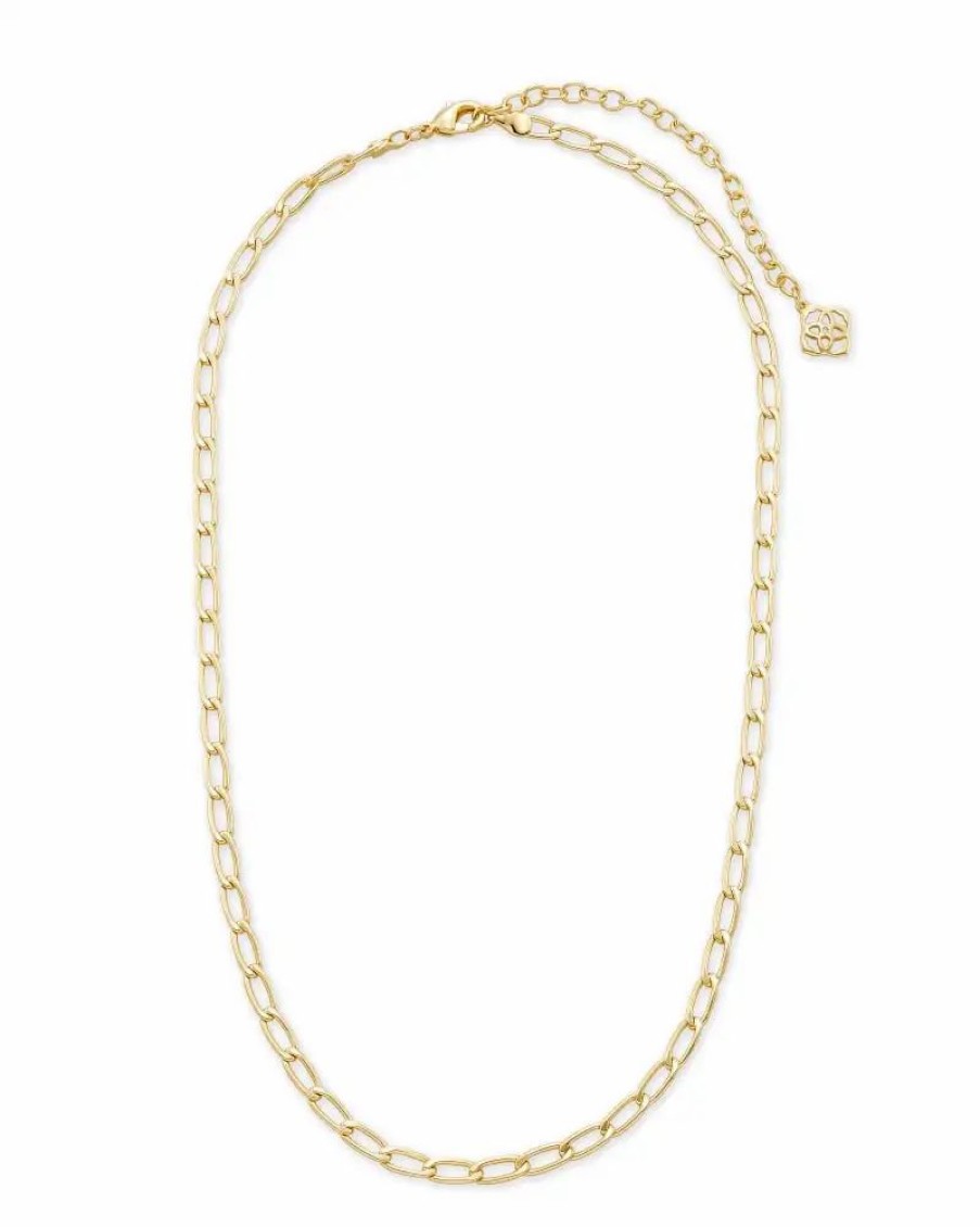 * Kendra Scott Merrick Chain Necklace In Gold | Necklaces