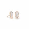 * Kendra Scott Amelee Earrings In Pave Diamond And 14K Rose Gold | Earrings