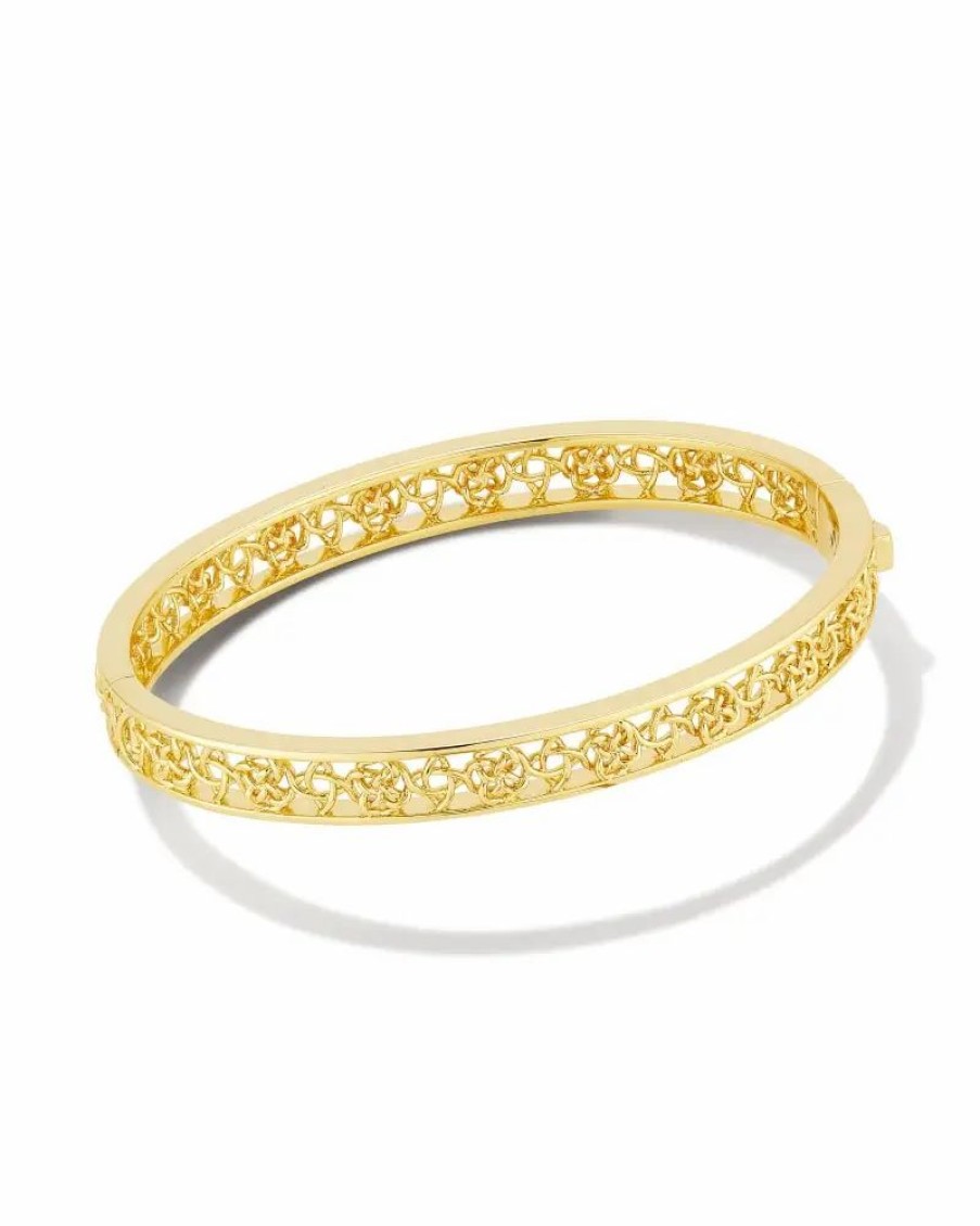 * Kendra Scott Kelly Bangle Bracelet In Gold | Bracelets