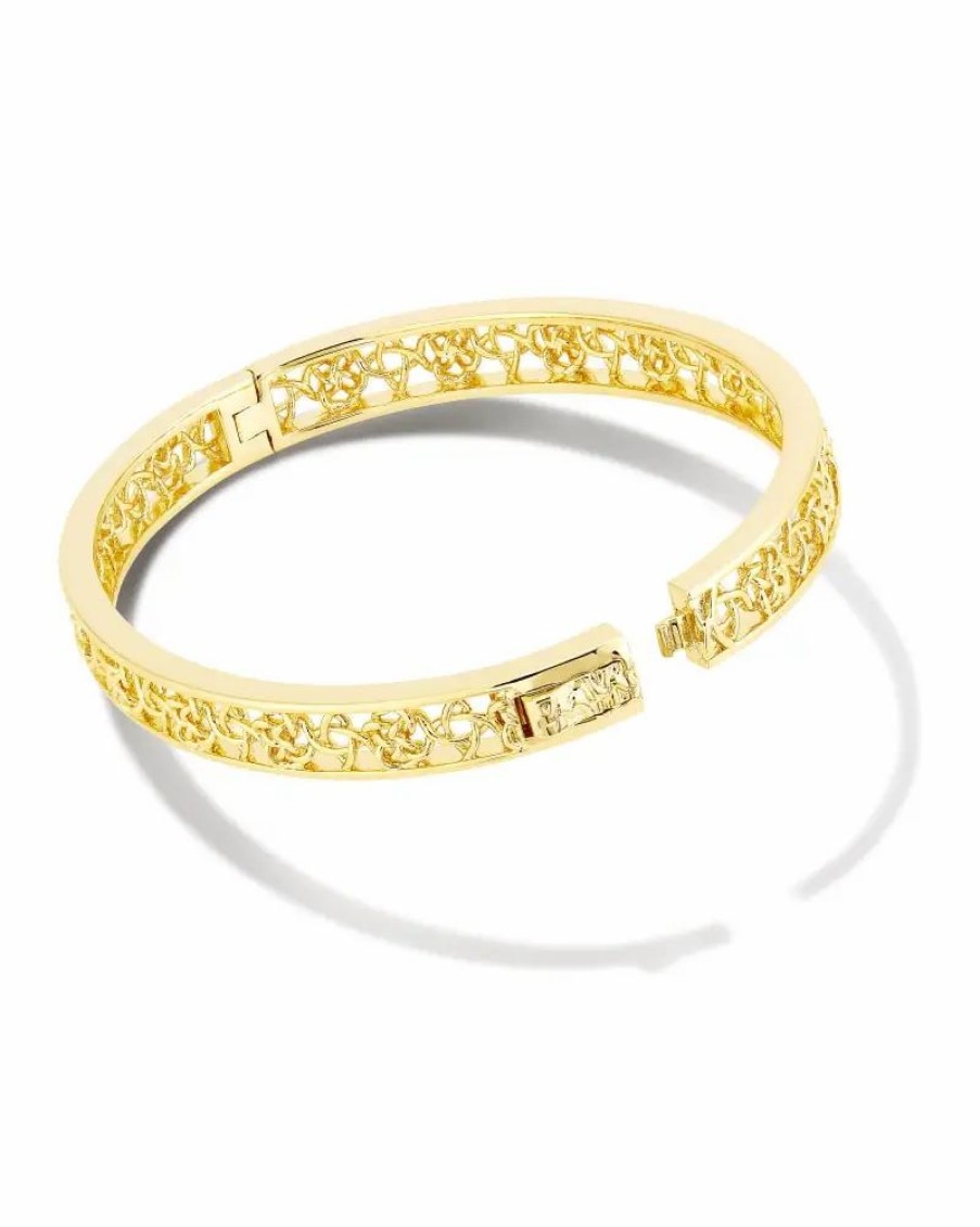 * Kendra Scott Kelly Bangle Bracelet In Gold | Bracelets