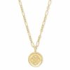 * Kendra Scott Dira Coin Pendant In Gold | Necklaces