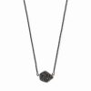 * Kendra Scott Tess Gunmetal Pendant Necklace In Black Drusy | Necklaces