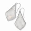 * Kendra Scott Alex Silver Drop Earrings In Ivory Pearl | Earrings