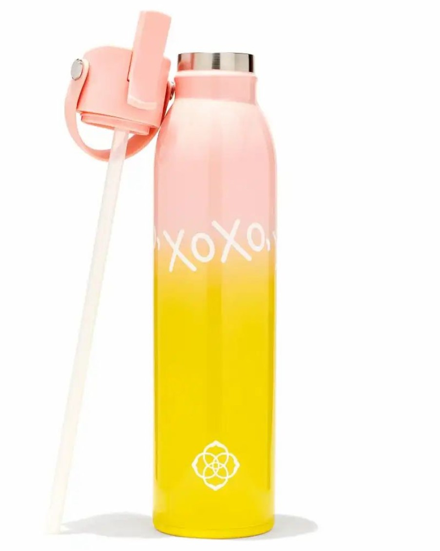 * Kendra Scott Xoxo Water Bottle In Pink And Yellow Ombre | Home & Accessories