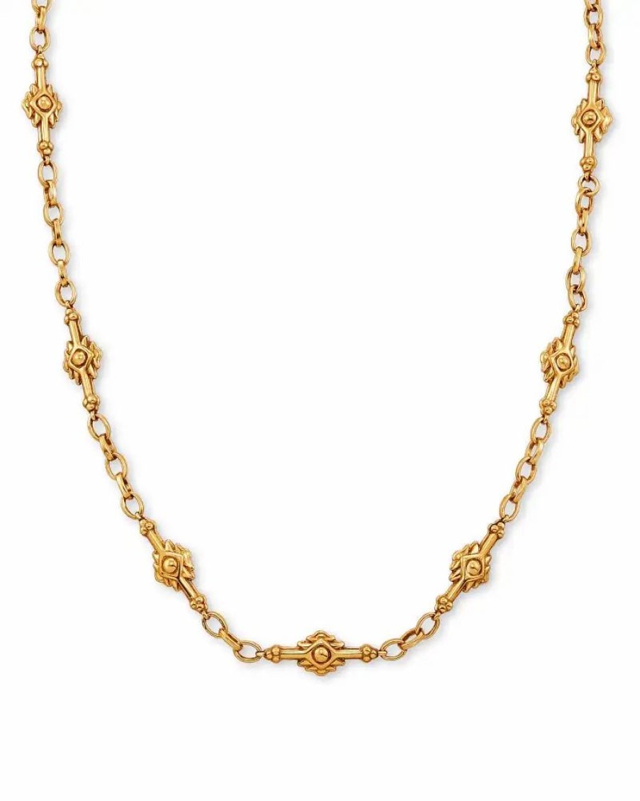 * Kendra Scott Shiva Strand Necklace In Vintage Gold | Necklaces