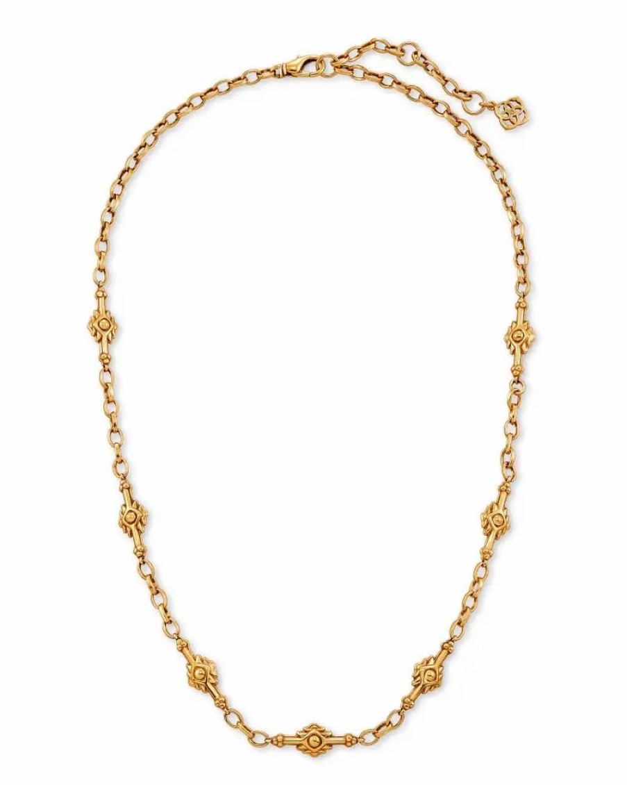 * Kendra Scott Shiva Strand Necklace In Vintage Gold | Necklaces