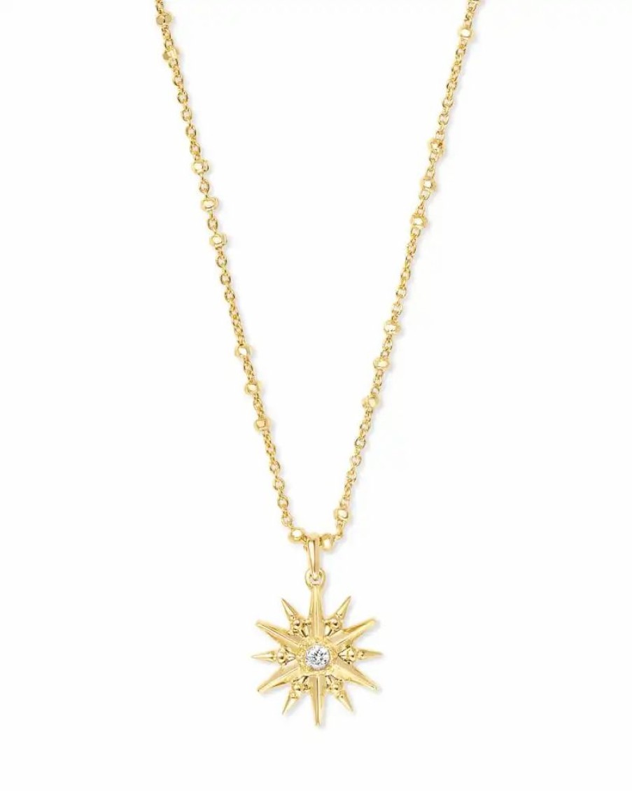 * Kendra Scott Star Charm Pendant Necklace In Gold | Necklaces