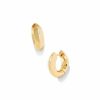 * Kendra Scott Mikki Metal Huggie Earrings In Gold | Earrings