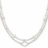 * Kendra Scott Abbie Multi Strand Necklace In Silver | Necklaces