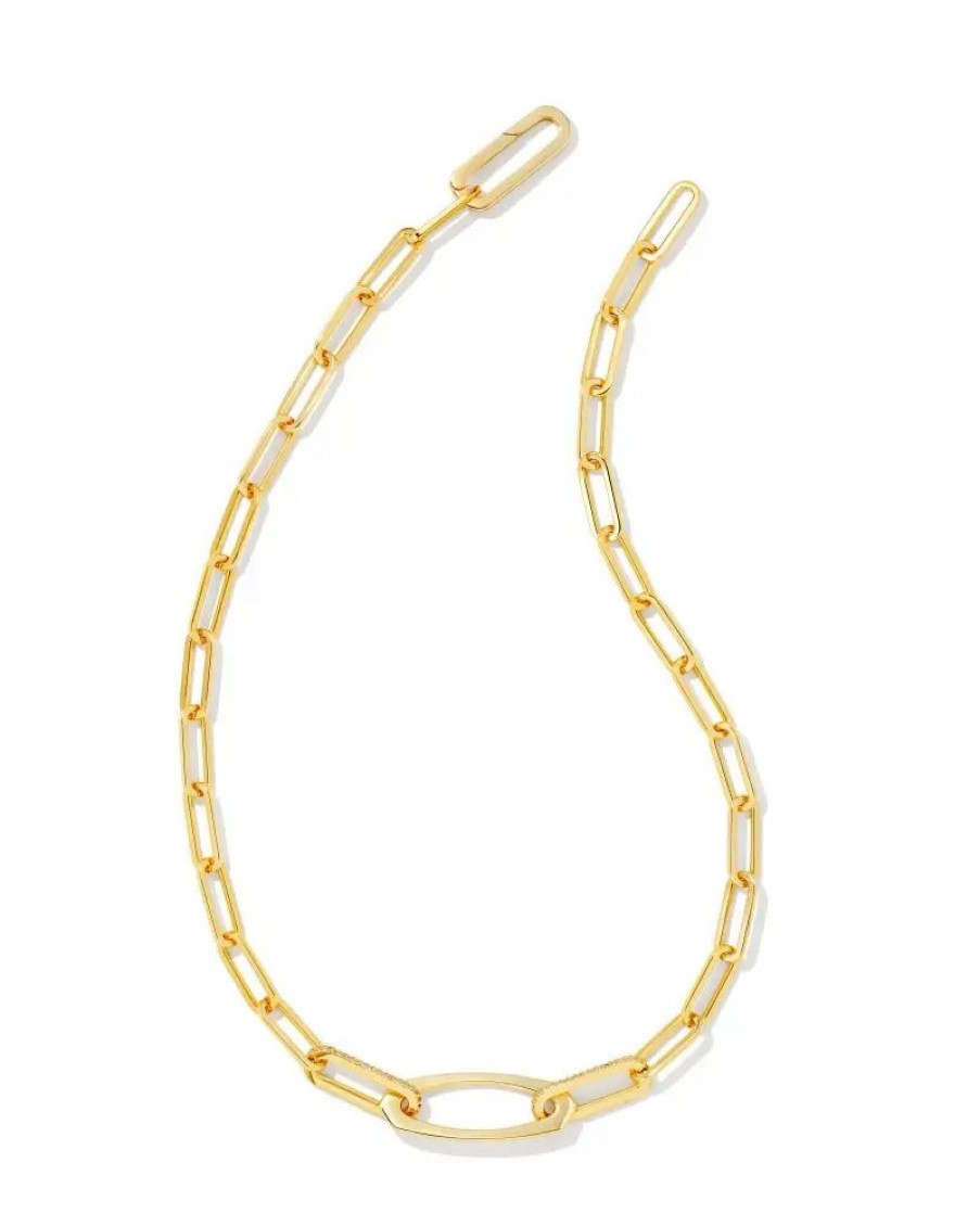 * Kendra Scott Adeline Chain Necklace In Gold | Necklaces