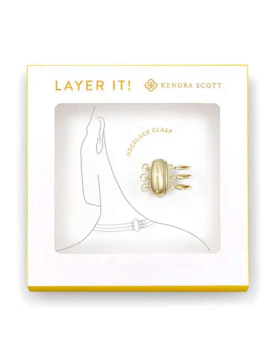 * Kendra Scott Layer It! Necklace Clasp In Gold | Necklaces