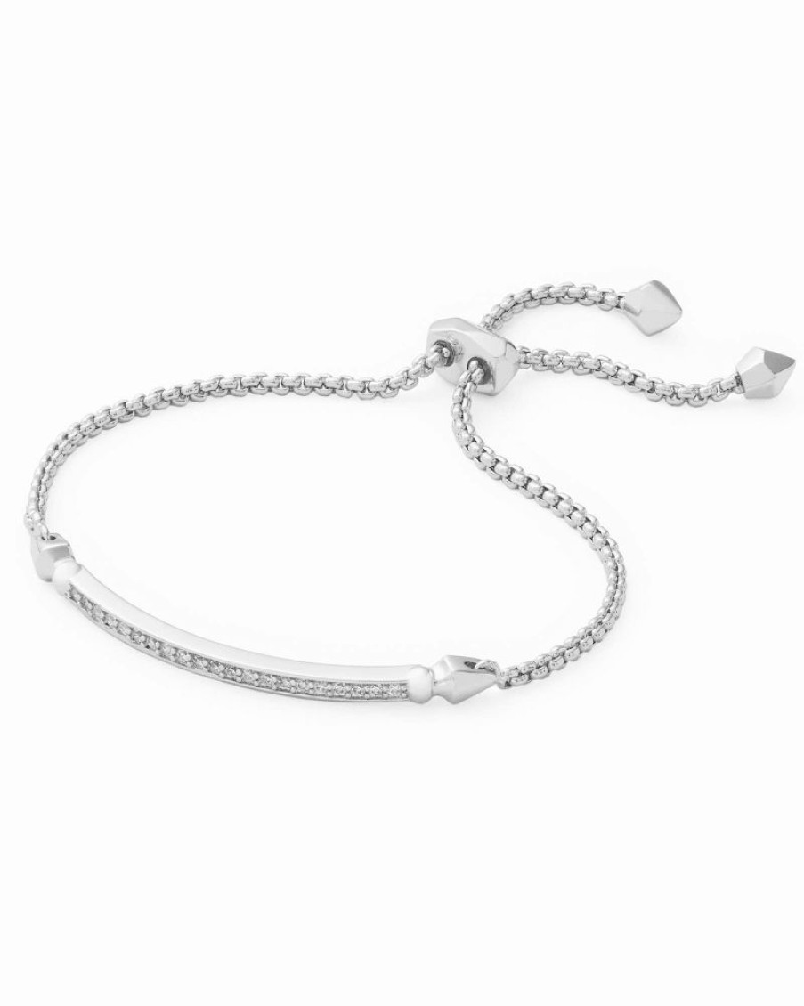 * Kendra Scott Ott Adjustable Chain Bracelet In Silver | Bracelets