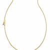 * Kendra Scott Letter A Inline Initial Necklace In 18K Gold Vermeil | Necklaces