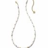 * Kendra Scott Ember Gold Strand Necklace In White Howlite | Necklaces