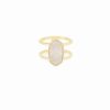 * Kendra Scott Elyse Gold Ring In Iridescent Drusy | Rings