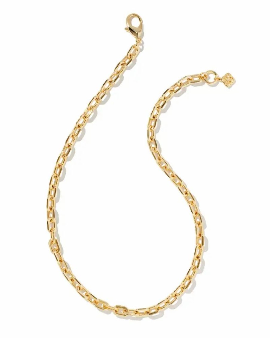 * Kendra Scott Korinne Chain Necklace In Gold | Necklaces