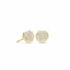 * Kendra Scott Nola Gold Stud Earrings In Iridescent Drusy | Earrings