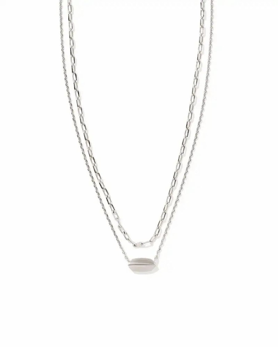 * Kendra Scott Brooke Multi Strand Necklace In Silver | Necklaces