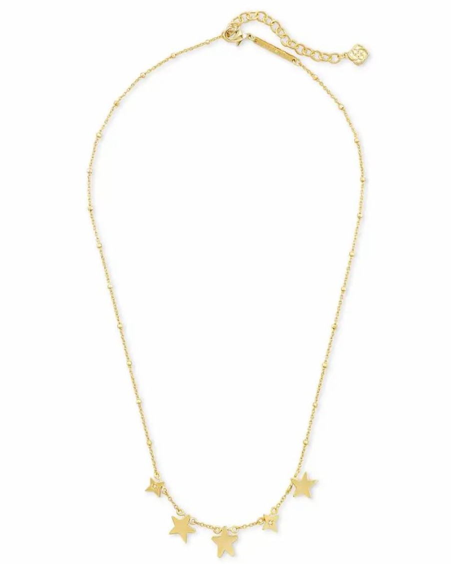 * Kendra Scott Jae Star Choker Necklace In Gold | Necklaces