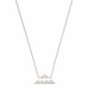 * Kendra Scott Folds Of Honor Pendant Necklace In Silver | Necklaces