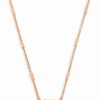 * Kendra Scott Fern Pendant Necklace In Rose Gold | Necklaces