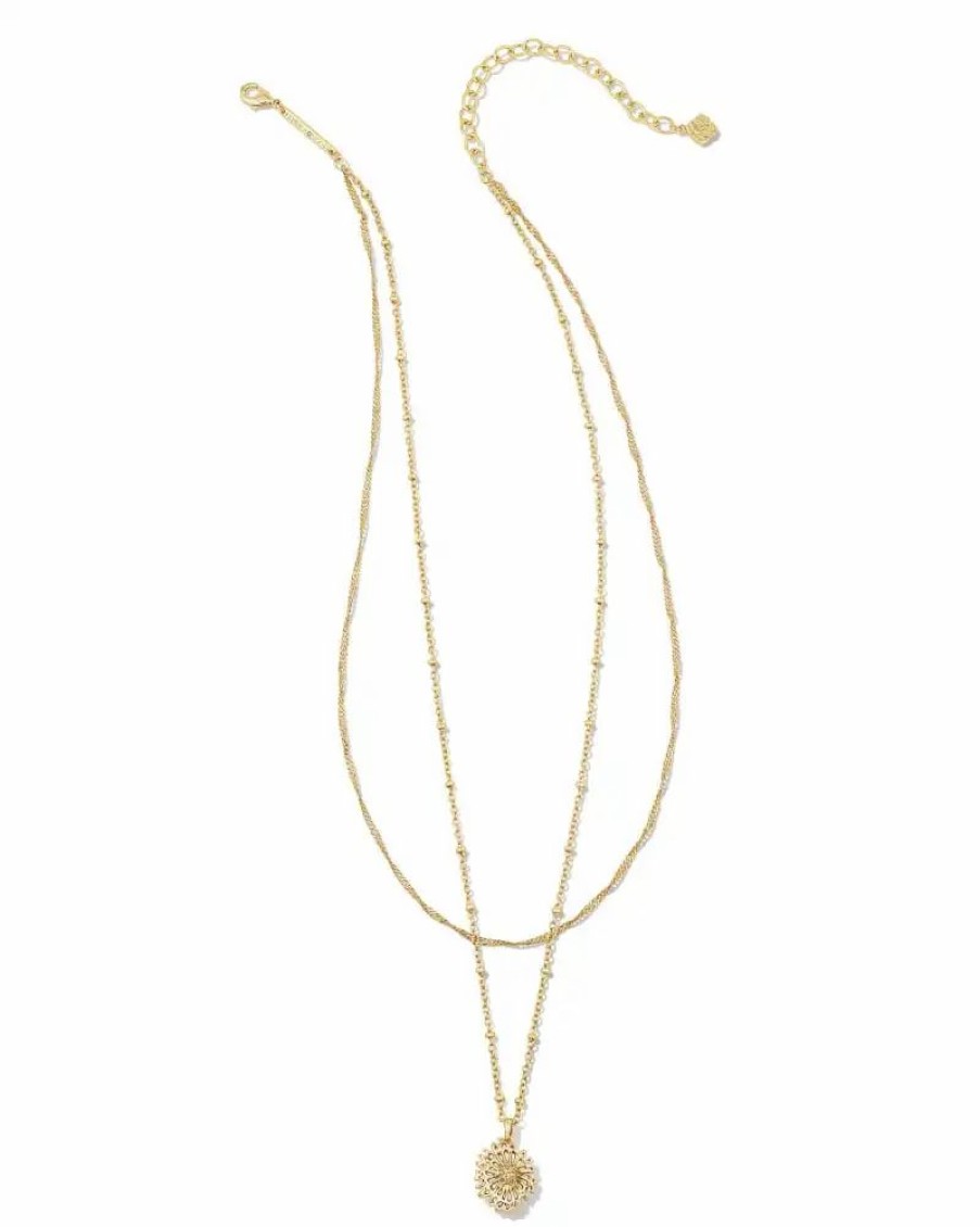 * Kendra Scott Brielle Multi Strand Necklace In Gold | Necklaces