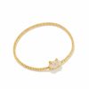 * Kendra Scott Grayson Gold Cat Stretch Bracelet In Iridescent Drusy | Bracelets